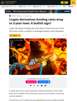 Crypto Funding Rates Plunged To 2022 Lows Amid Liquidations