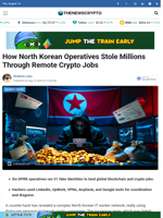 How North Korean Operatives Stole Millions Through Remote Crypto Jobs - TheNewsCrypto
