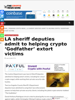 LA sheriff deputies admit to helping crypto ‘Godfather’ extort victims - The Crypto News Wire