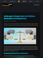 Anthropic's Claude Aims for Political Neutrality in AI Responses - Blockchain.News