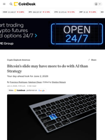 Bitcoin (BTC) price slide may have more to do with AI than Strategy's sale: Crypto Daily