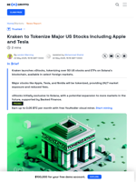 Kraken is Tokenizing US Tech Stocks for International Markets