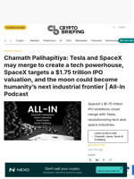 Chamath Palihapitiya: Tesla and SpaceX may merge to create a tech powerhouse, SpaceX targets a $1.75 trillion IPO valuation, and the moon could become humanity's next industrial frontier | All-In Podcast