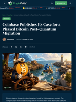 Coinbase Makes the Case for Bitcoin’s Quantum Migration
