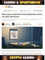 Why crypto could face its first September test as U.S. labor data looms - AMBCrypto