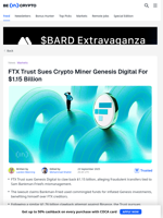 Why FTX Trust Filed a $1.15 Billion Lawsuit Against Genesis