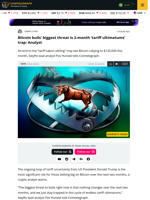 Bitcoin bulls may face Donald Trump ‘tariff ultimatums’ trap