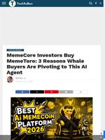 MemeCore Investors Buy MemeToro: 3 Reasons Whale Buyers Are Pivoting to This AI Agent