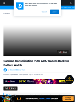 Cardano Consolidation Puts ADA Traders Back On Pattern Watch