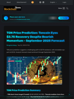TON Price Prediction: Toncoin Eyes $3.75 Recovery Despite Bearish Momentum - September 2025 Forecast - Blockchain.News