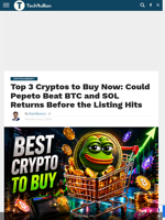 Top 3 Cryptos to Buy Now: Could Pepeto Beat BTC and SOL Returns Before the Listing Hits - TechBullion