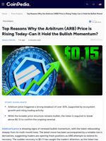 Top Reasons Why the Arbitrum (ARB) Price is Rising Today-Can it Hold the Bullish Momentum?