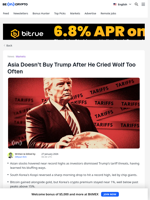 Asia Doesn't Buy Trump After He Cried Wolf Too Often - BeInCrypto