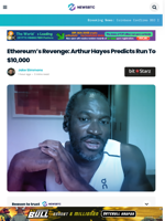 Ethereum’s Revenge: Arthur Hayes Predicts Run To $10,000