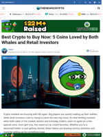 Best Crypto to Buy Now: 5 Coins Loved by Both Whales and Retail Investors