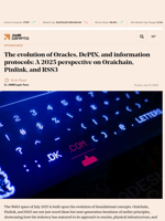 The evolution of Oracles, DePIN, and information protocols: A 2025 perspective on Oraichain, Pinlink, and RSS3 - AMBCrypto