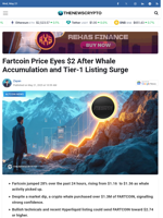 Fartcoin Price Eyes $2 After Whale Accumulation and Tier-1 Listing Surge - TheNewsCrypto