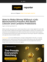 How to Make Money Without a Job: BlockchainFX Presale’s ROI Beats Litecoin and Cardano Predictions