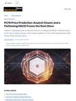 PLTR Price Prediction: Analyst Chasm and a Flattening MACD Frame the Next Move - Blockchain.News