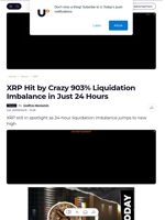 XRP Hit by Crazy 903% Liquidation Imbalance in Just 24 Hours - U.Today