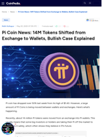 Pi Coin News: 14M Tokens Shifted from Exchange to Wallets, Bullish Case Explained