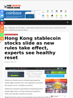 Hong Kong stablecoin stocks slide as new rules take effect, experts see healthy reset - The Crypto News Wire