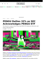 PENGU Rallies 32% as SEC Acknowledges PENGU ETF  - 
