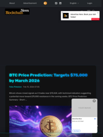 BTC Price Prediction: Targets $75,000 by March 2026 - Blockchain.News