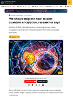 Quantum Threat Makes Encryption Urgent, Researcher Warns