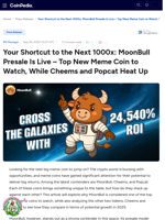 Top New Meme Coins to Watch: MoonBull, Cheems and Popcat - Investment Guide