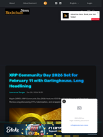 XRP Community Day 2026 Set for February 11 with Garlinghouse, Long Headlining - Blockchain.News