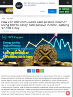 How can XRP enthusiasts earn passive income? Using XRP to easily earn passive income, earning $7,500 a day | Live Bitcoin News