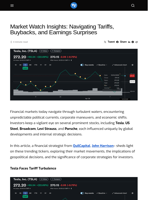 Market Watch Insights: Navigating Tariffs, Buybacks, and Earnings Surprises - Visionary Financial