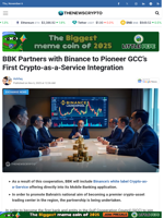 BBK Partners with Binance to Pioneer GCC’s First Crypto-as-a-Service Integration - TheNewsCrypto