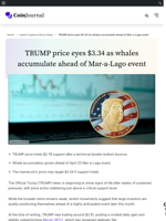 TRUMP price eyes $3.34 as whales accumulate ahead of Mar-a-Lago event - CoinJournal
