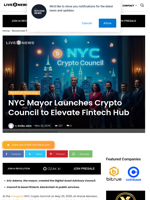 NYC Mayor Launches Crypto Council to Elevate Fintech Hub | Live Bitcoin News
