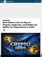 Best Meme Coin to Buy as Pepeto, Dogecoin, and Shiba Inu Battle for Supremacy in 2026 - TechBullion