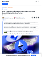 Could Ethereum Price Reach $1.5 Million? What You Need to Know