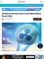 XRP Blows Cold: Price Crash To $2.15 Still Possible If Buyers Falter