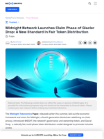 Midnight Network Launches Claim Phase of Glacier Drop