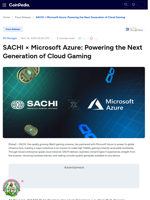 SACHI × Microsoft Azure: Powering the Next Generation of Cloud Gaming