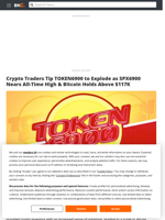 Crypto Traders Tip TOKEN6900 to Explode as SPX6900 Nears All-Time High & Bitcoin Holds Above $117K - Brave New Coin