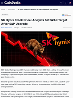 SK Hynix Stock Price: Analysts Set $240 Target After S&P Upgrade