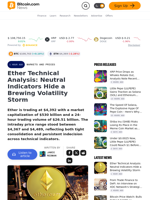 Ether Technical Analysis: Neutral Indicators Hide a Brewing Volatility Storm – Markets and Prices Bitcoin News