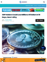 XRP Holders Could Lose Millions Of Dollars In 10 Days, Here’s Why