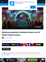 Bitstamp Acquisition: Robinhood Gains Over 50 Global Crypto Licenses | Bitcoinist.com