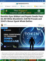 Remittix Eyes BitMart and Pepeto Swells Past $6.4M While BlockDAG’s $387M Presale and 2049% Bonus Spark Whale Battles - TheNewsCrypto