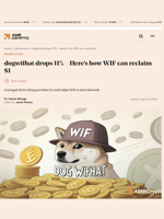 dogwifhat drops 11% - Here's how WIF can reclaim $1 - AMBCrypto