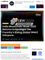 India Blockchain Week 2025 Returns to Spotlight The Country’s Rising Global Web3 Influence | Live Bitcoin News