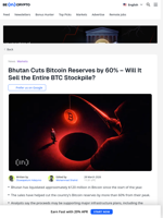 Bhutan Sold 60% of Its Bitcoin Holdings in Q1 2026